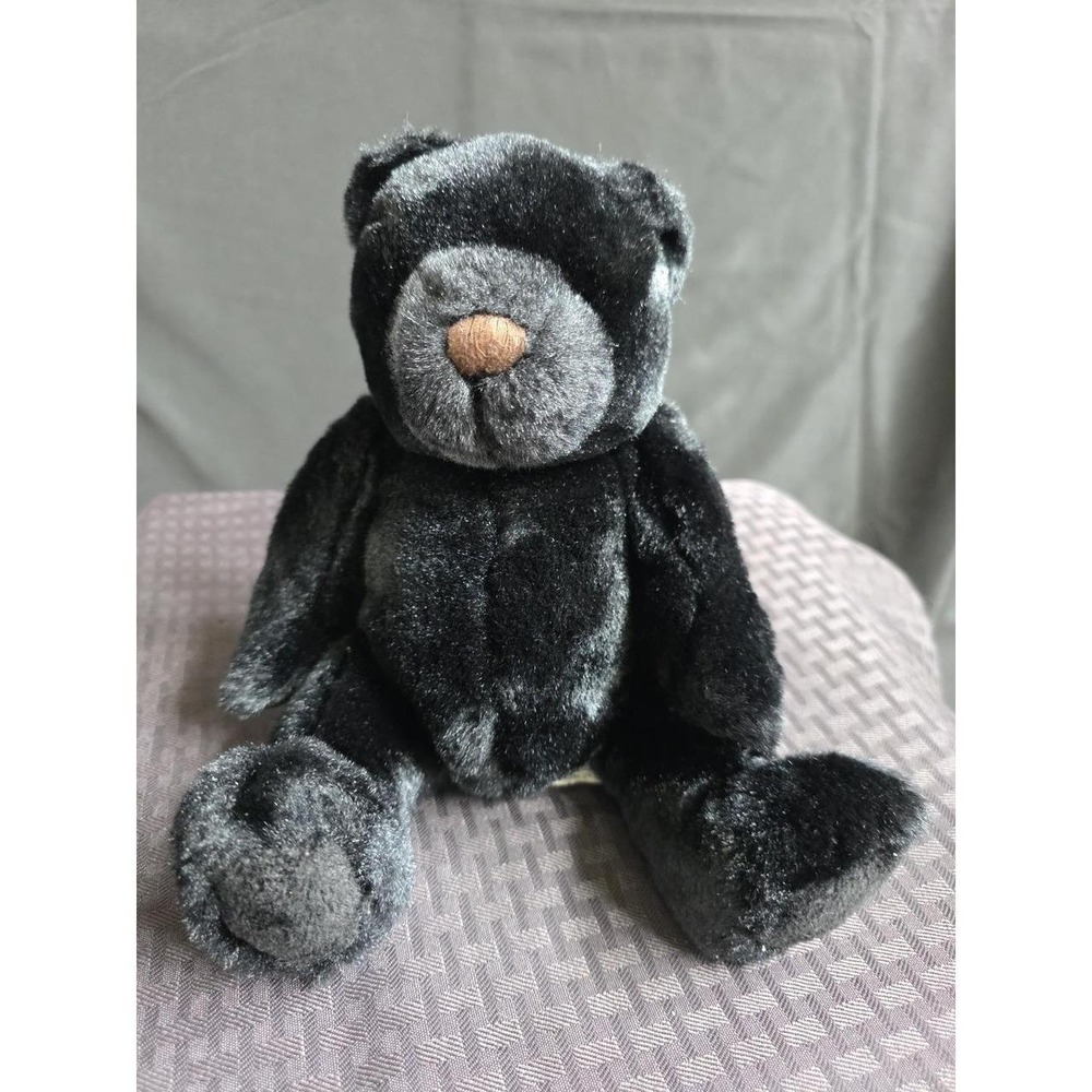 Velvete By Greek Black Bear Plush Teddy, 11 "  Super Soft #62960